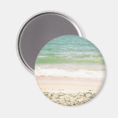 Peaceful Waves Pastel Beach Photography Magneet (Voorkant / Achterkant)