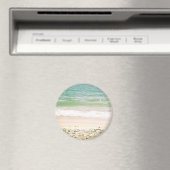 Peaceful Waves Pastel Beach Photography Magneet (Insitu (Vaatwasser))