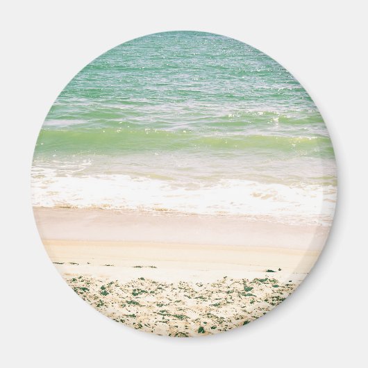 Peaceful Waves Pastel Beach Photography Magneet (Voorkant)