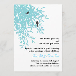 Peaceful Wedding Invite Kaart