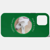 Peaceful White Dog Red Collar Kerstmis Case-Mate iPhone Case (Achterkant (horizontaal))