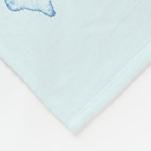 Peaceful Winter Forest Snow Waterverf Drawing Fleece Deken (Hoek)