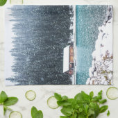 Peaceful Winter (Louise) Theedoek (Gevouwen)