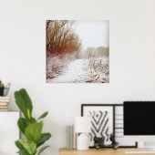 Peaceful Winter Path Poster (Thuiskantoor)