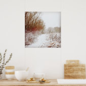 Peaceful Winter Path Poster (Keuken)