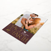 Peaceful Wish Folie Holiday Photo Card Folie Feestdagenkaart (Gedraaid)