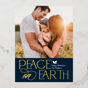 Peaceful Wish Folie Photo Holiday Briefkaart