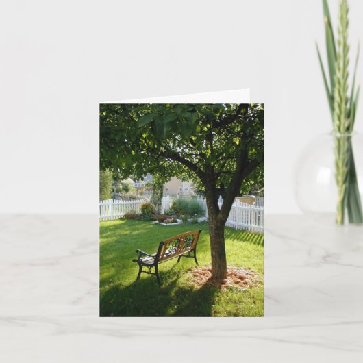 Peaceful Yard Relaxation Kaart (Voorkant)