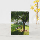 Peaceful Yard Relaxation Kaart (Gele Bloem)