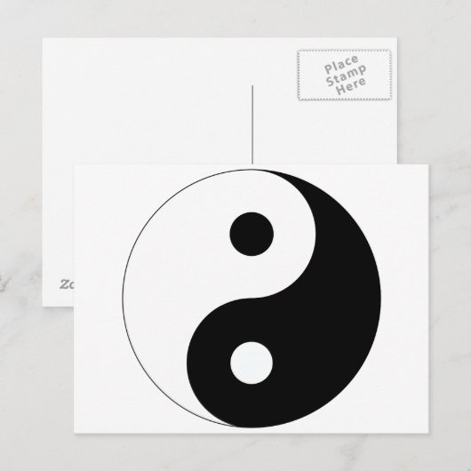 Peaceful Yin Yang Briefkaart (Voorkant / Achterkant)