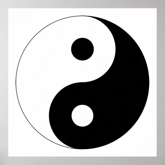 Peaceful Yin Yang Poster (Voorkant)