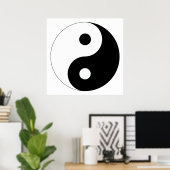 Peaceful Yin Yang Poster (Thuiskantoor)