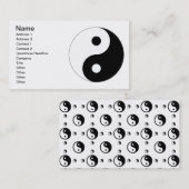 Peaceful Yin Yang Visitekaartje (Voorkant / Achterkant)