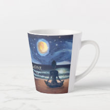 Peaceful Yoga Meditation Moonlight Sky