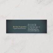 Peaceful Yoga Meditation Moonlight Sky Mini Visitekaartje (Achterkant)