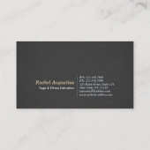 Peaceful Yoga Meditation Moonlight Sky Visitekaartje (Achterkant)