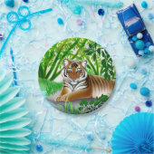 Peaceful Young Bengal Tiger Paper Borden Papieren Bordje (Feest)