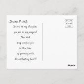 Peaceful Zee Shore Scene with Birds Sympathy Briefkaart (Achterkant)