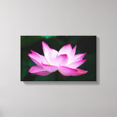 Peaceful Zen Lotus Flower Canvas Print (Voorkant)