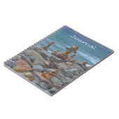 Peaceful Zen Style Balanced Rock Journal Notitiebo Notitieboek (Linkerzijde)