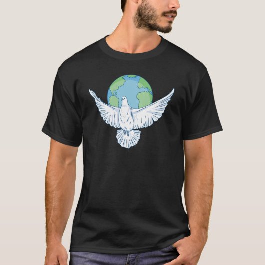 Peacefull world t-shirt (Voorkant)