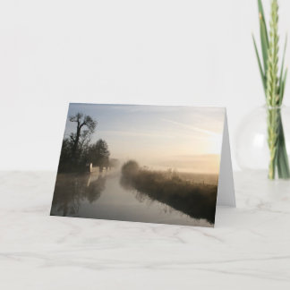 Peacefulness Llangollen Canal Sunrise Notecard Kaart