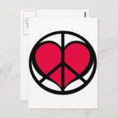 PeaceLove Briefkaart (Voorkant / Achterkant)