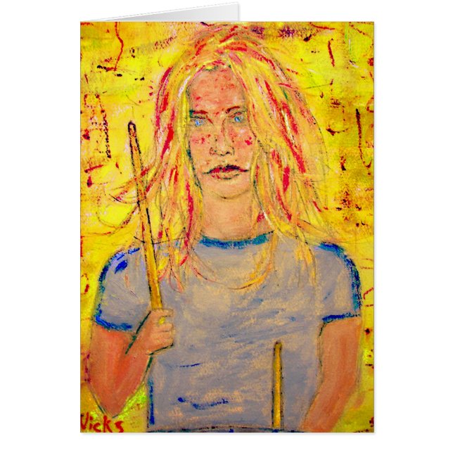 PeaceLove drummer girl (Voorkant)