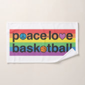 PeaceLoveBasketball PRIDE handdoek (Handdoek)