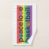 PeaceLoveBasketball PRIDE handdoek (Handdoek)