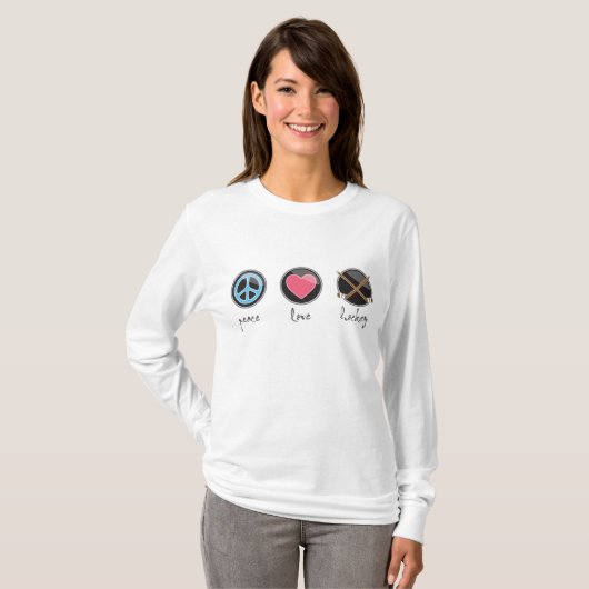 Peacelovehockey T-shirt (Voorkant volledig)