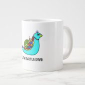 PeaceLoveTurtleDove-Mok Grote Koffiekop (Voorkant rechts)