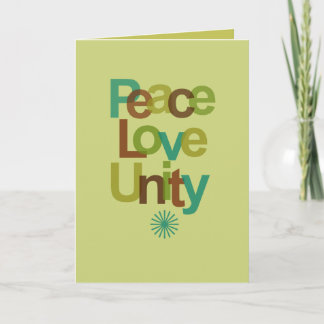 PeaceLoveUnity Feestdagen Kaart