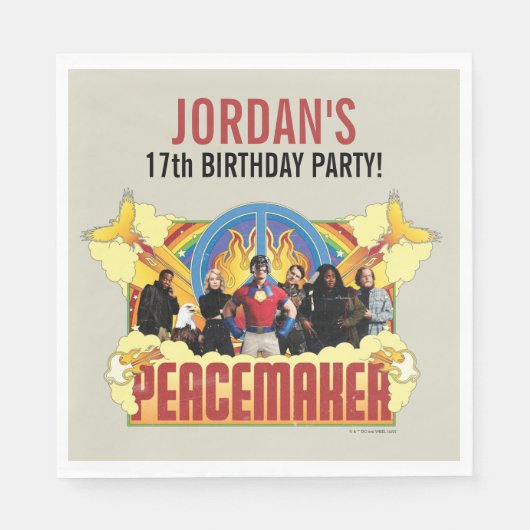 Peacemaker de Series Birthday Napkins Servet (Voorkant)