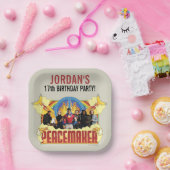 Peacemaker de Series Birthday Paper Borden Papieren Bordje (Feest)