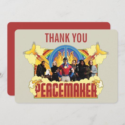 Peacemaker The Series Birthday Dank u Kaart (Voorkant / Achterkant)