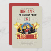 Peacemaker the Series Birthday Invitation Kaart (Voorkant / Achterkant)