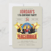 Peacemaker the Series Birthday Invitation Kaart (Voorkant)