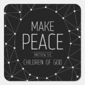 Peacemakers Vierkante Sticker (Voorkant)