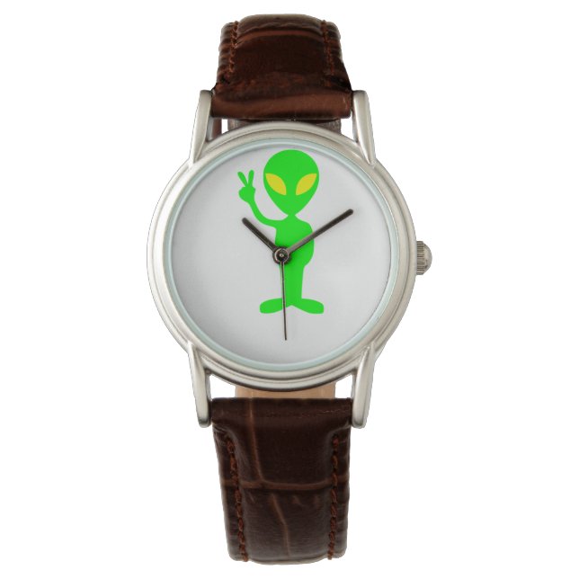 Peacenik Alien Horloge (Voorkant)