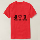 Peaceovecoffee01 T-shirt (Design voorkant)