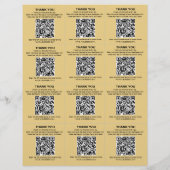 Peach 3x4 Small Square Sample inserts (Achterkant)