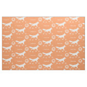 Peach Abrikot Kinder Sunshine Fox Track gepersonal Stof (Fat Quarter)