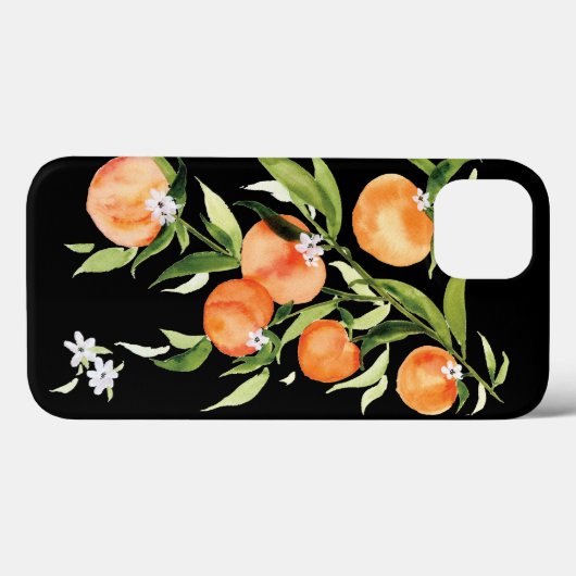 Peach abriot zomervrucht waterverf Case-Mate iPhone case (Achterkant (horizontaal))