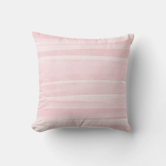 Peach abstract Waterverf Pillow Kussen (Voorkant)