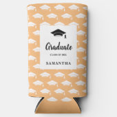 Peach Afstuderen Seltzer Koelbox Seltzer Blikjeskoeler (Voorkant)