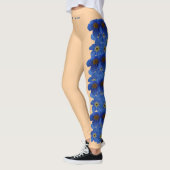 Peach alaska State Flower Vergeet me Nots Leggings (Links)