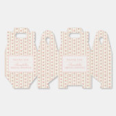 Peach and Beige Fancy Floral Bridal Shower Favor Bedankdoosjes (Ongevouwen)