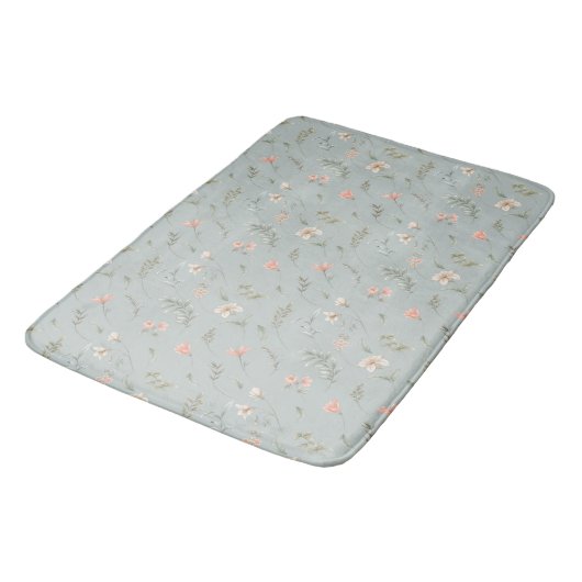 Peach and Blue Dreamweaver Bath Mat (Gekanteld)