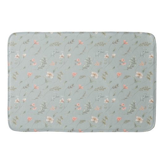 Peach and Blue Dreamweaver Bath Mat (Voorkant)